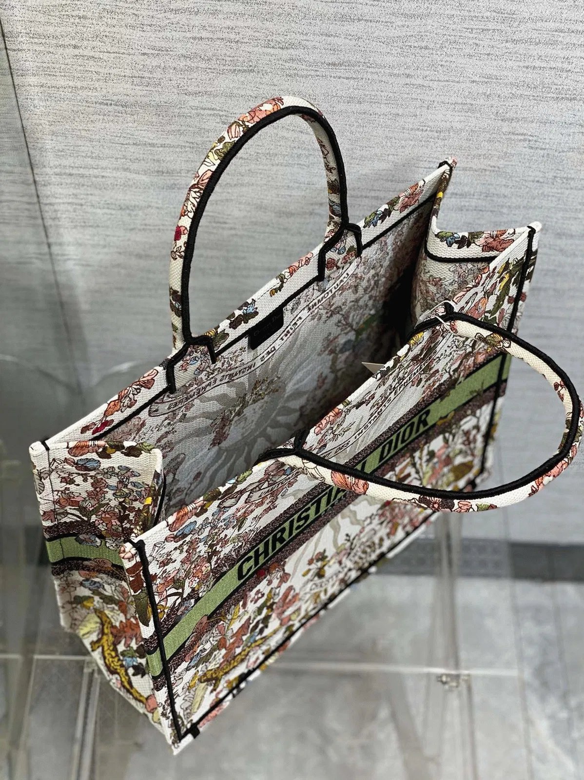 Dior Large Book Tote Bag Knockoff in Dior 4 Saisons Automne Soleil Embroidery — image 2