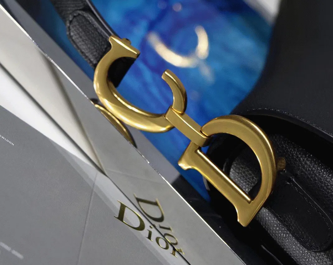 Dior Saddle Bag in Black Grained Calfskin — image 12