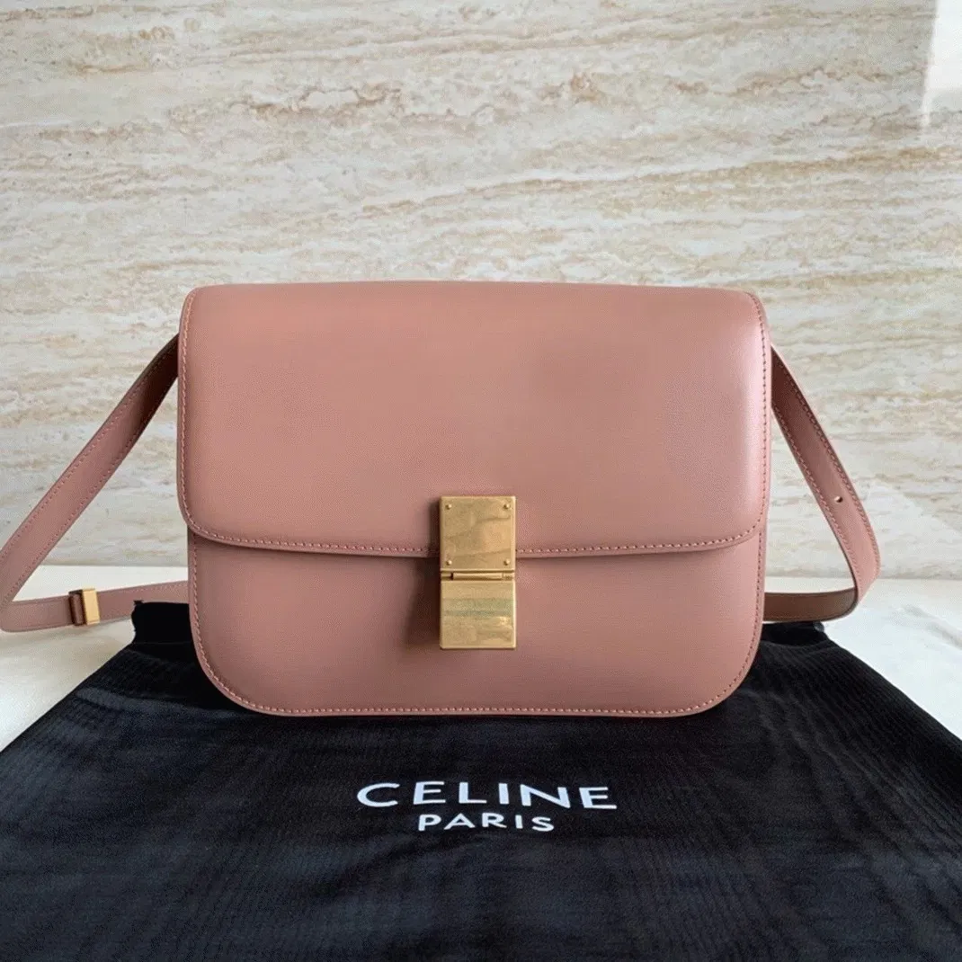 Top Quality Celine Classic Box Medium Bag In Antique Rose — image 7