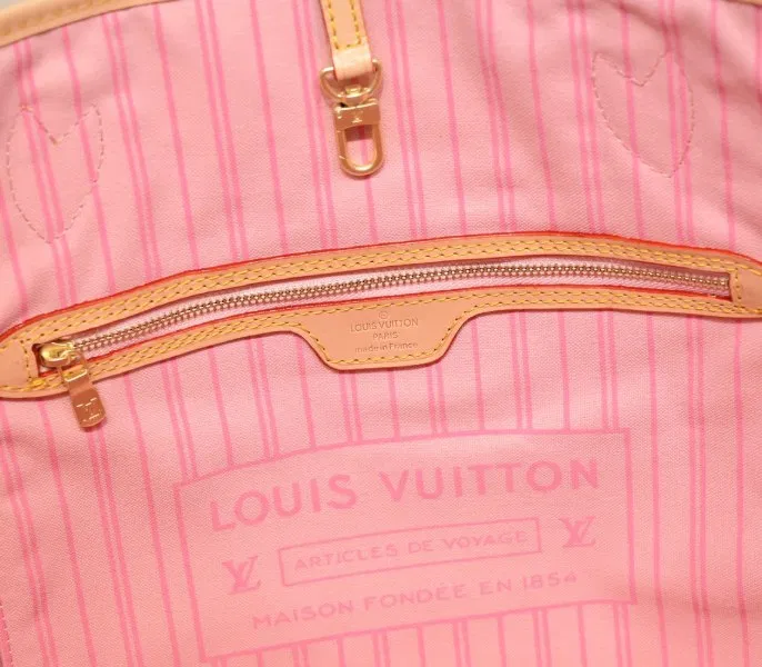 Louis Vuitton Monogram Canvas Neverfull MM Tote In Peony Pink — image 6
