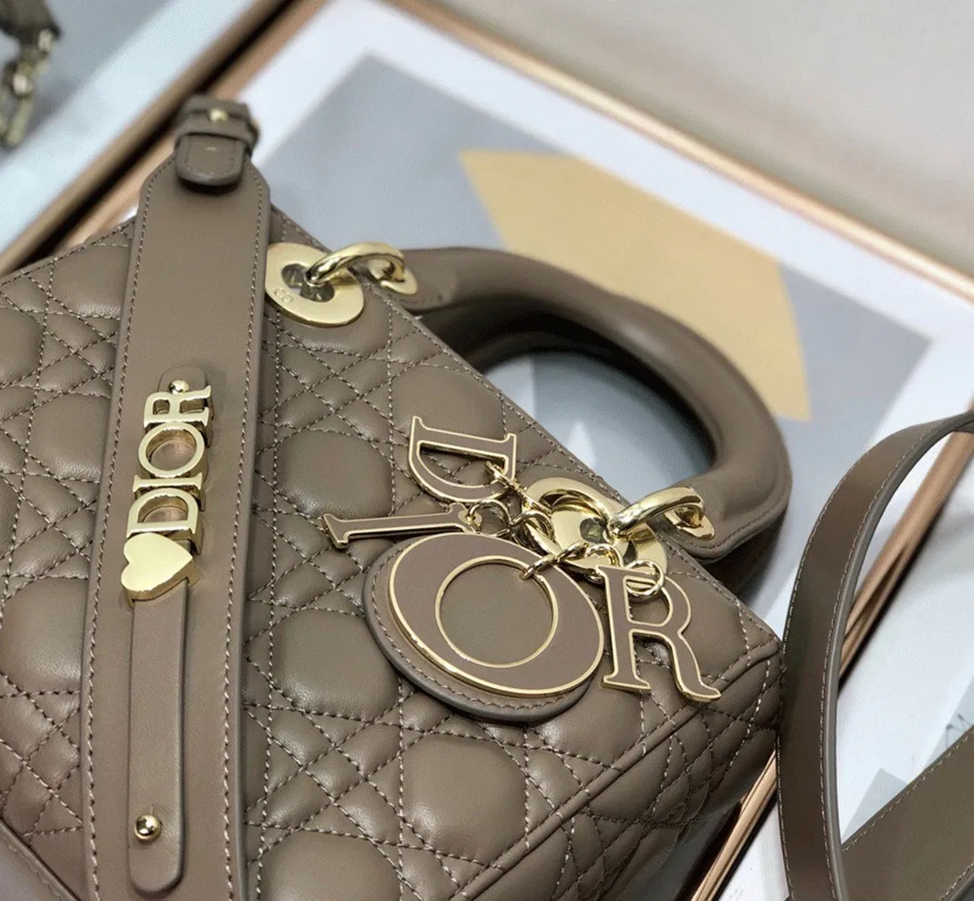 Dior Small Lady Dior My ABCDior Bag in Warm Taupe — image 7