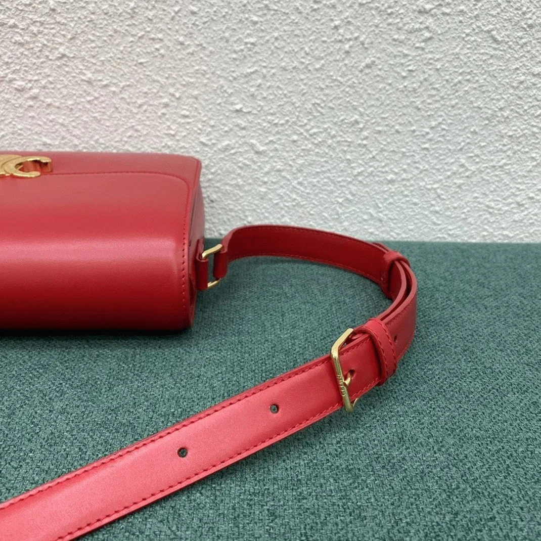 Top Quality Celine Triomphe Large Bag In Red — image 10
