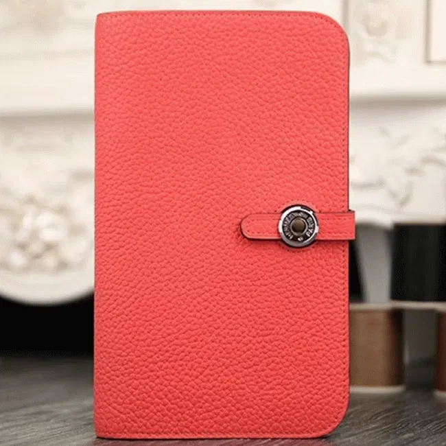 Rose lipstick copy Hermes Dogon combine wallet