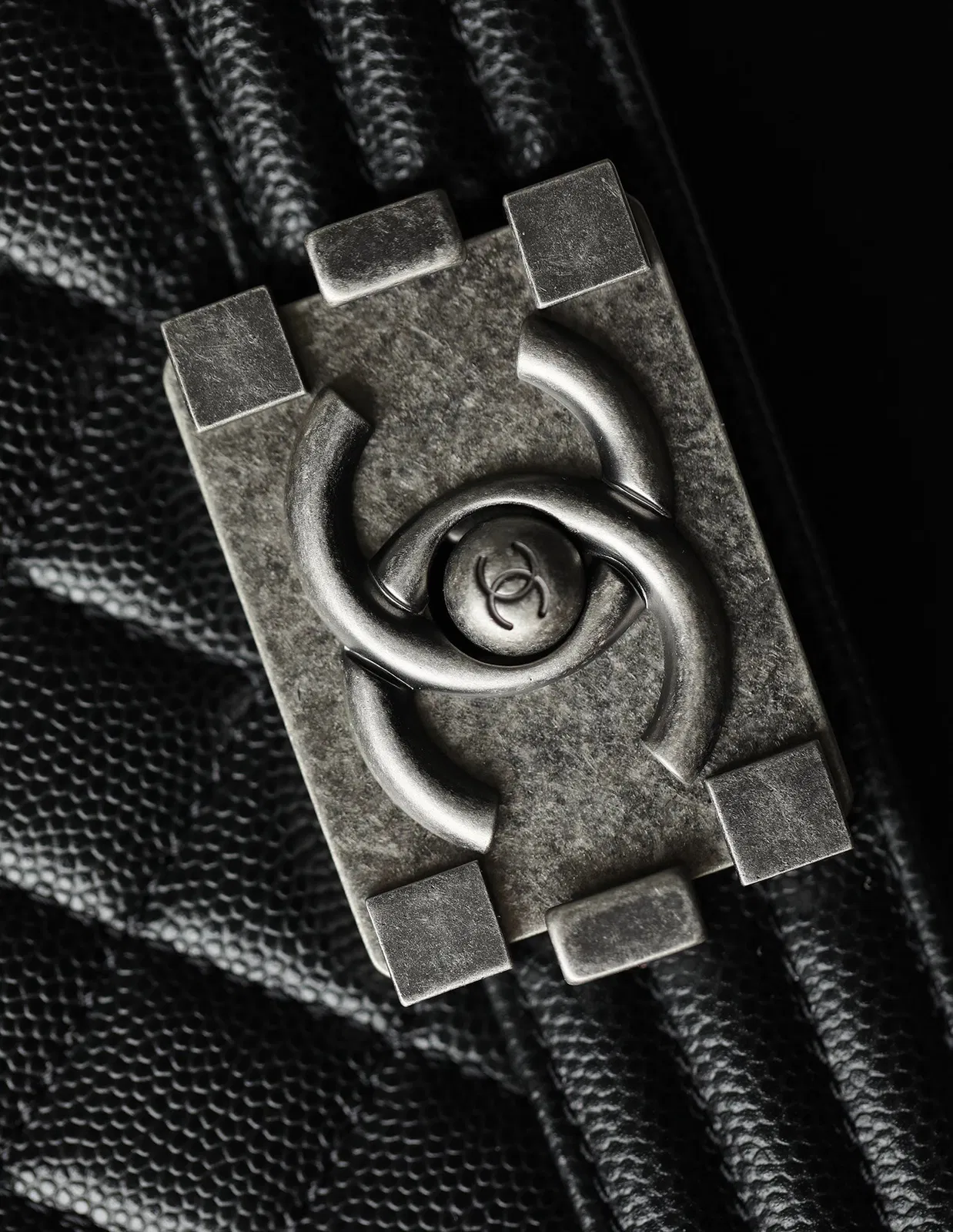 Chanel Boy Sliver Hardware Caviar Cow Leather — image 2