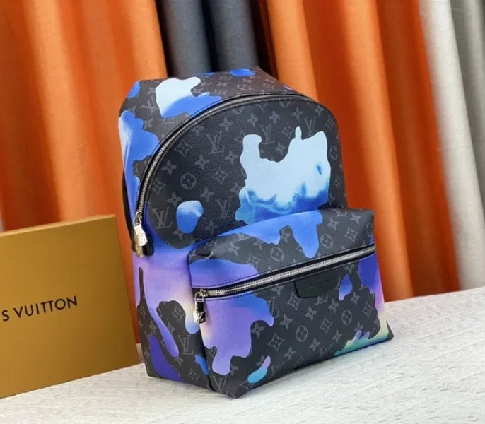 Louis Vuitton Monogram Eclipse Discovery Backpack In Blue Sunrise — image 2
