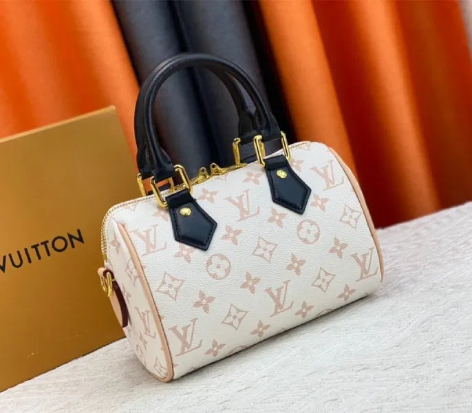 Louis Vuitton Monogram Dune Canvas Speedy 20 Handbag With Strap — image 3