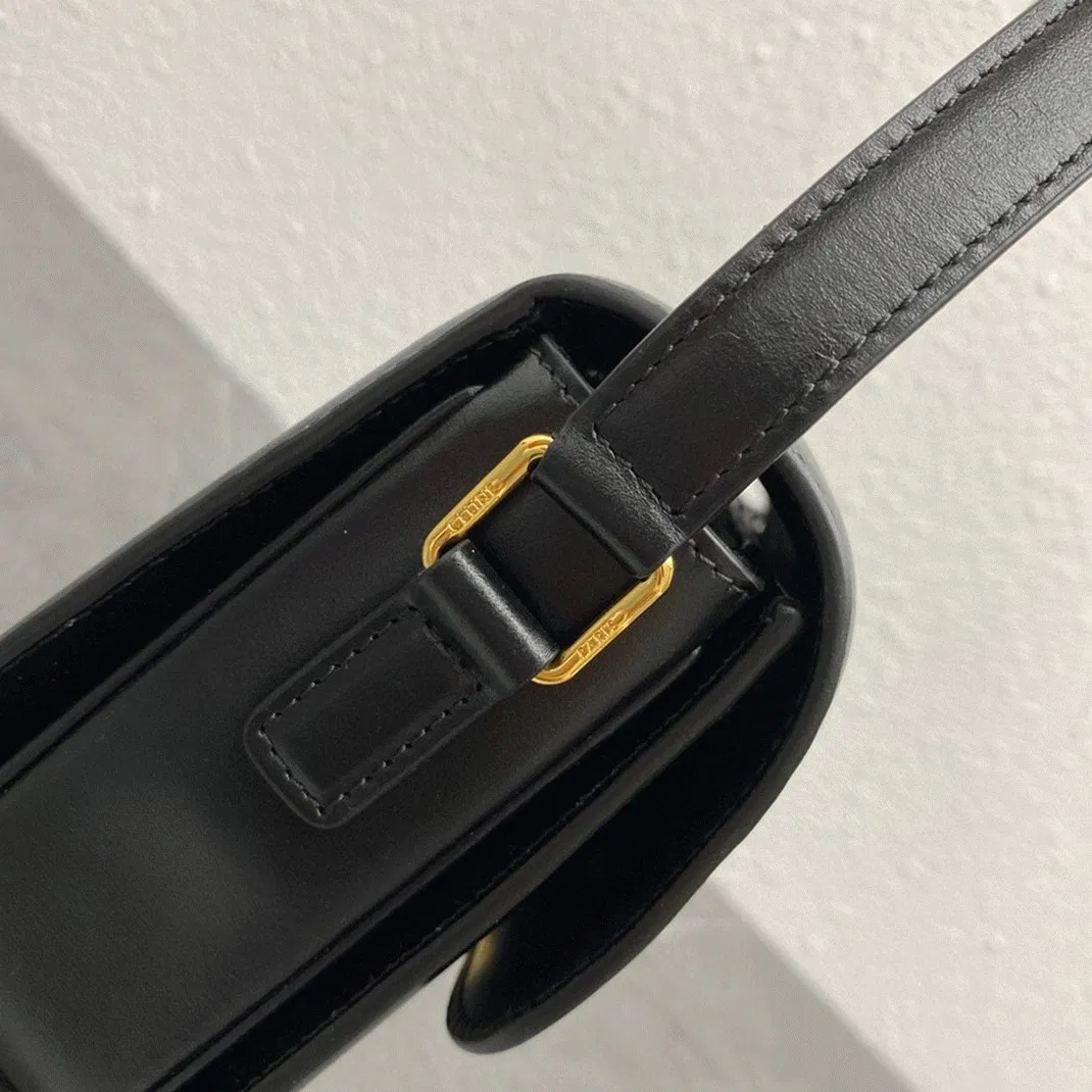 Top Quality Knockoff Celine Triomphe Teen Bag In Black — image 8