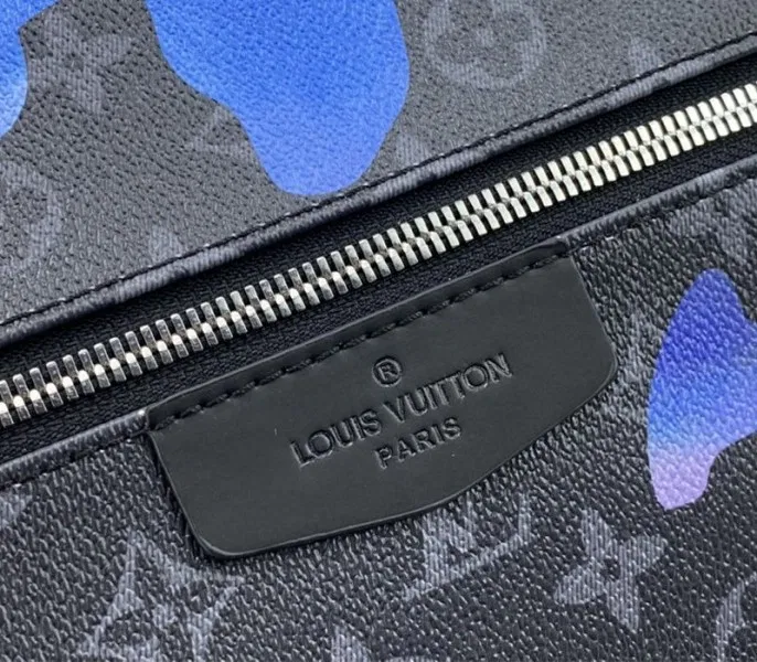 Louis Vuitton Monogram Eclipse Discovery Backpack In Blue Sunrise — image 7