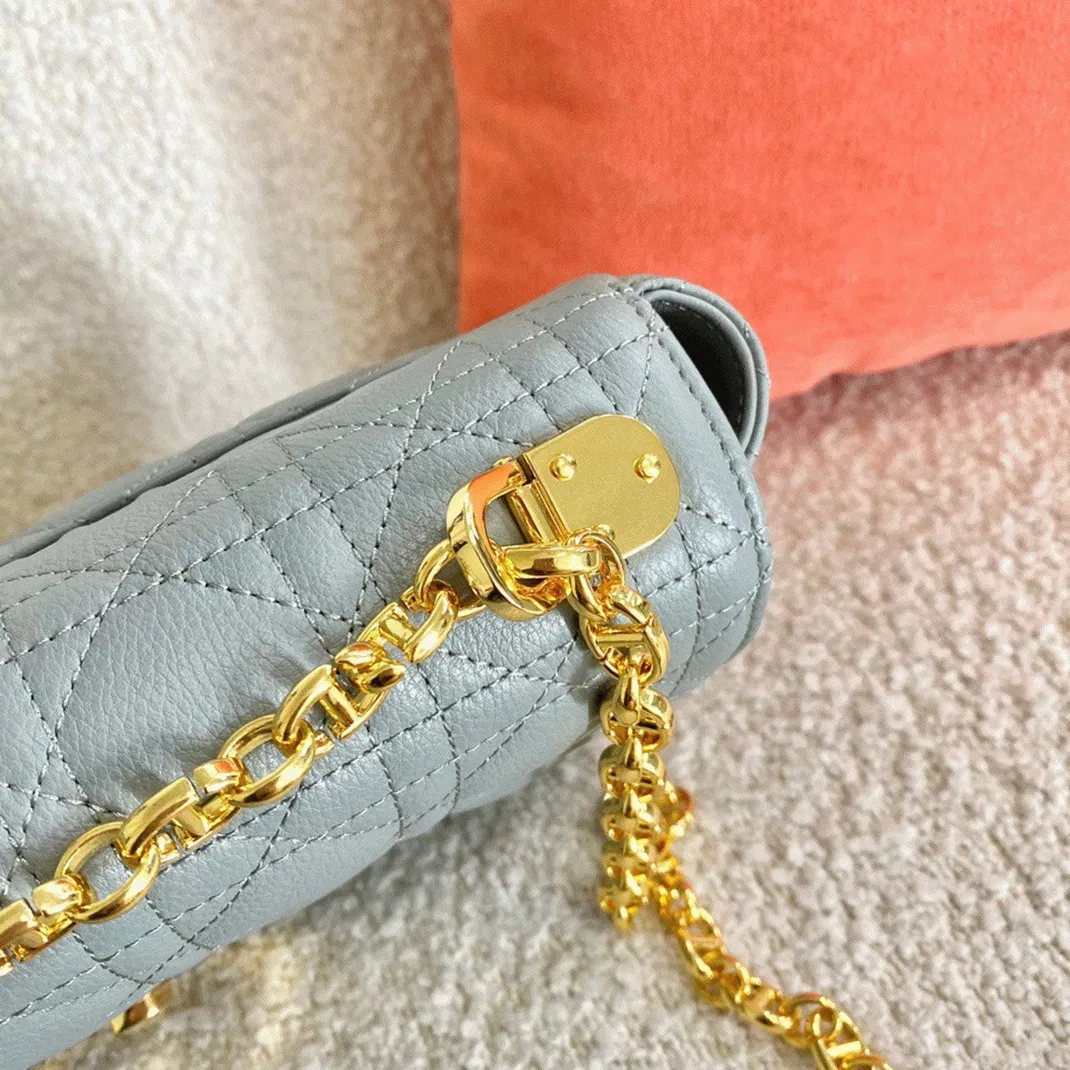 Dior Caro Medium Bag Knockoff in Grey — image 10
