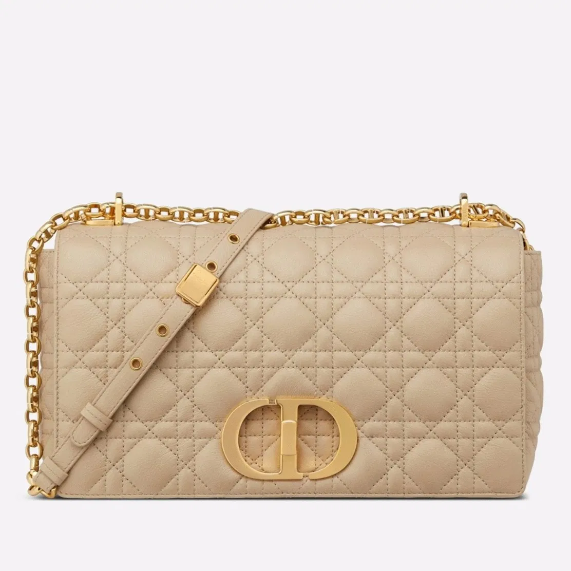 Dior Caro Large Bag Knockoff in Beige