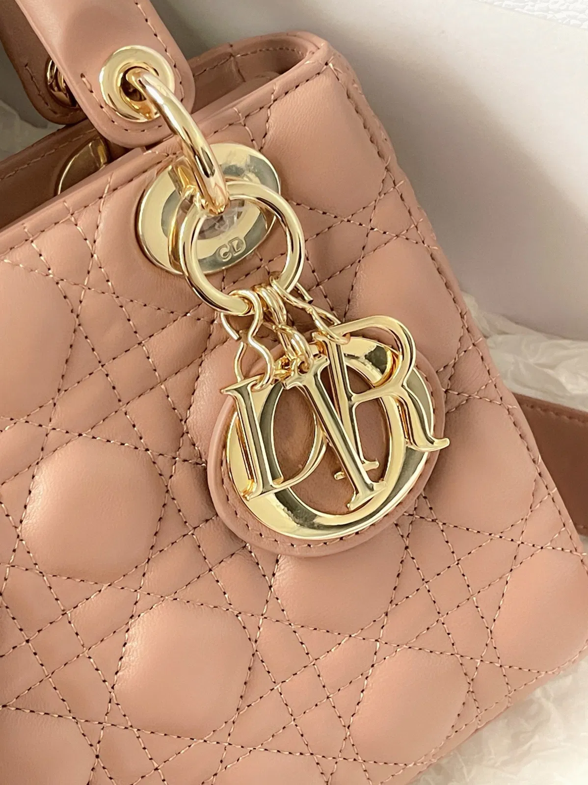 Dior Small Lady Dior My ABCDior Bag Imitation in Blush — image 8
