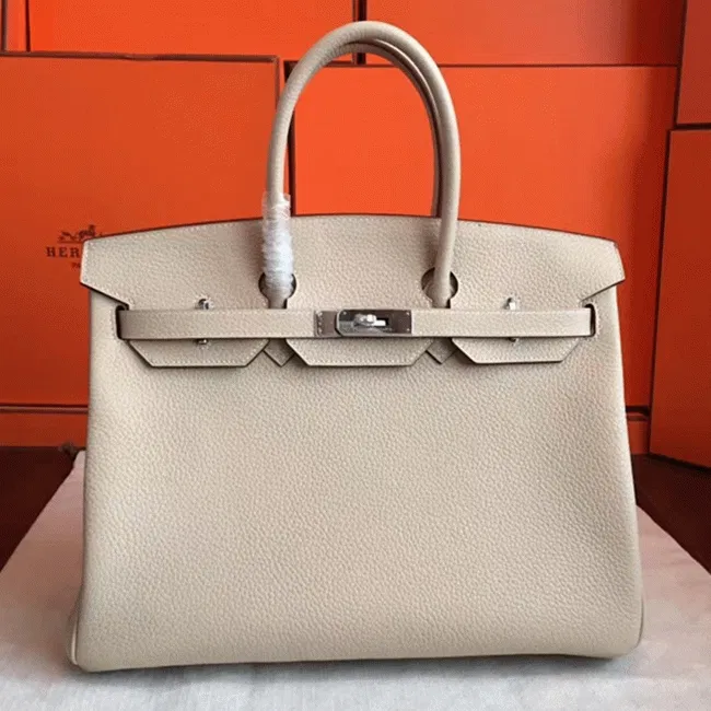 Ivory Hermes Birkin 35CM Classy Handbag