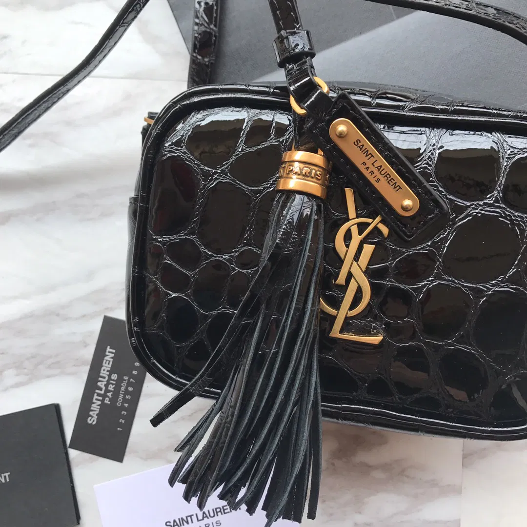 MONOGRAM CHAIN WALLET IN CROCODILE EMBOSSED SHINY LEATHER — image 6
