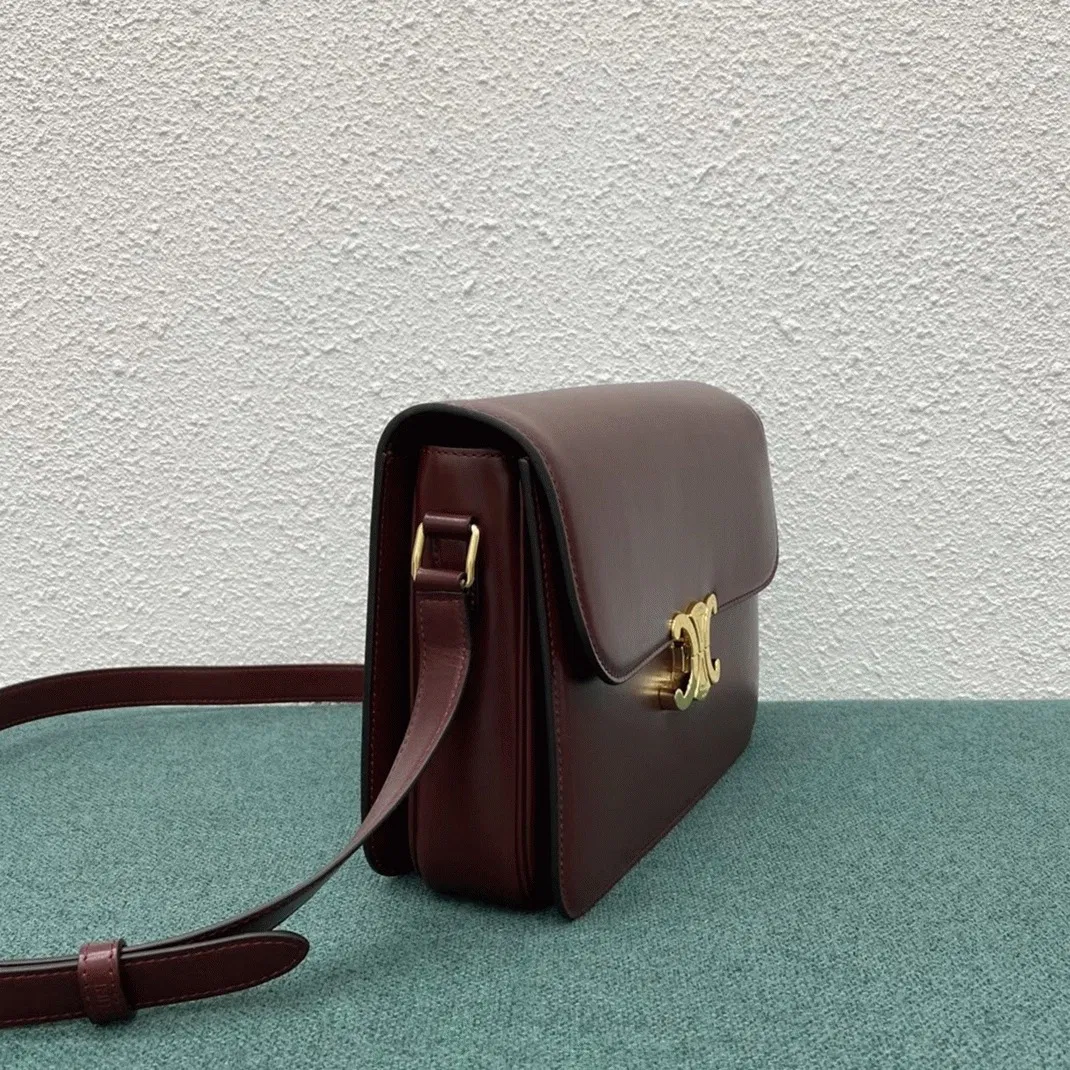 Top Quality Celine Triomphe Large Bag In Bordeaux — image 4