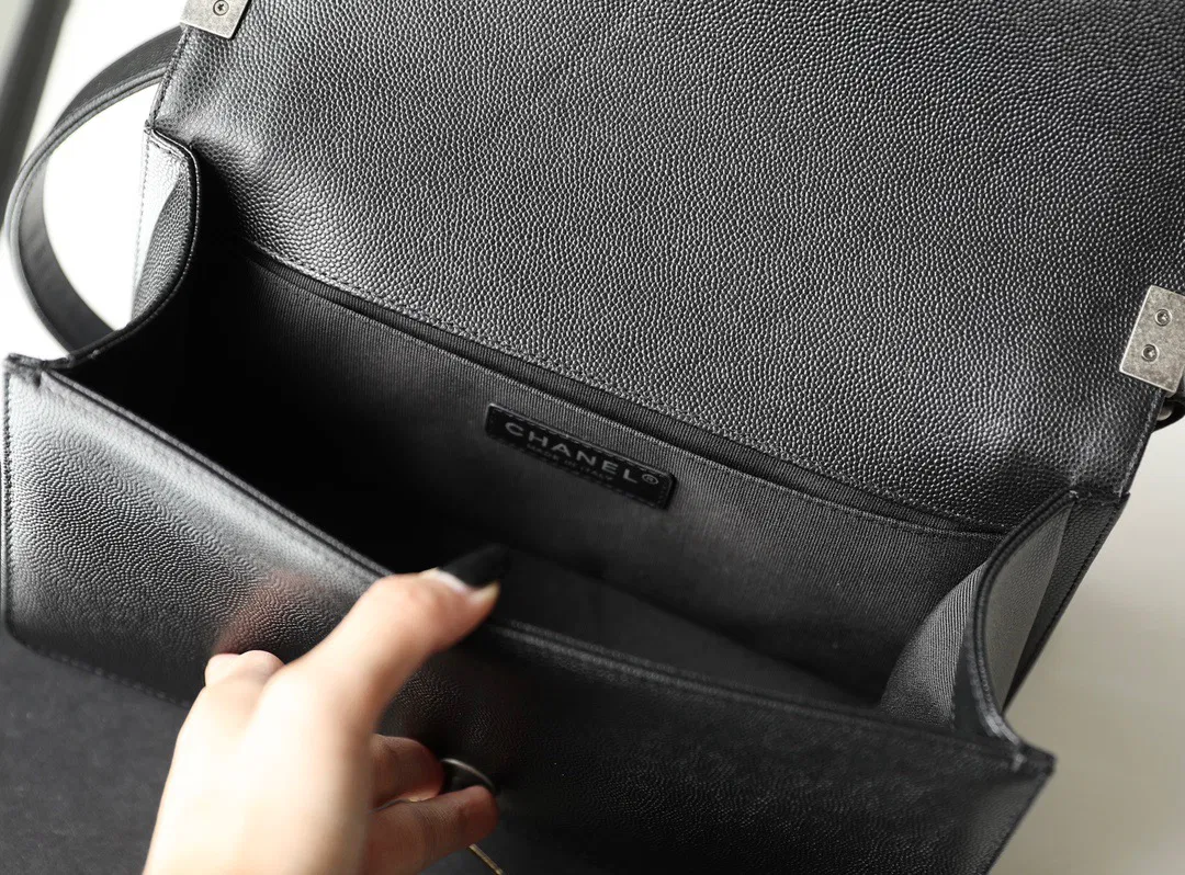 Chanel Boy Sliver Hardware Caviar Cow Leather — image 8