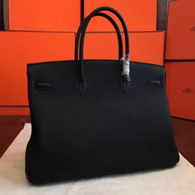 Black Hermes Birkin 40cm Oversized Handbag — image 5