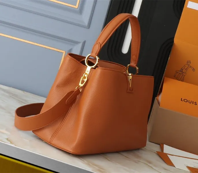 Louis Vuitton Capucines GM Souple Handbag In Cognac Brown — image 3