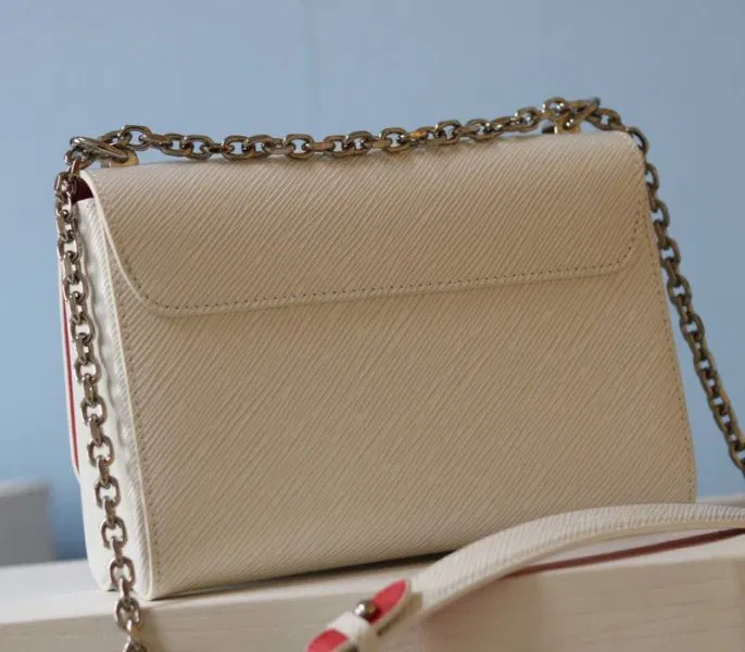 Louis Vuitton Epi Leather Twist MM Limited Edition Bag In Quartz White — image 4