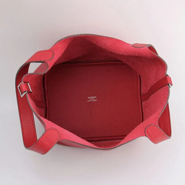 Red Hermes Picotin Lock handbag — image 3