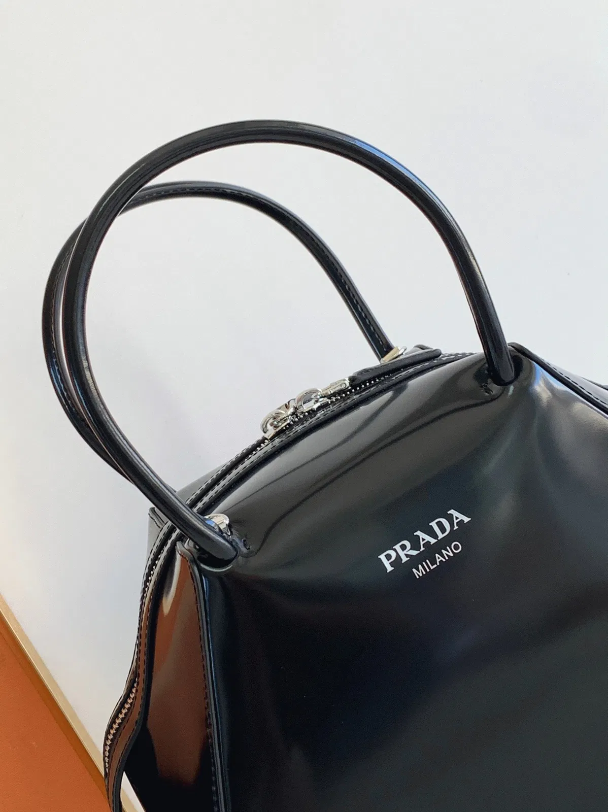Prada Supernova Small Top Handle Bag in Black Brushed — image 6