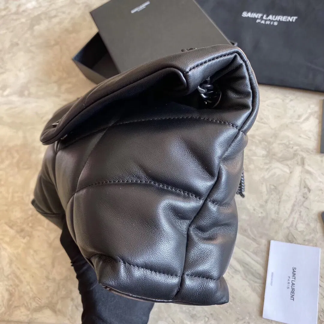 PUFFER MEDIUM BAG IN QUILTED LAMBSKIN — image 3
