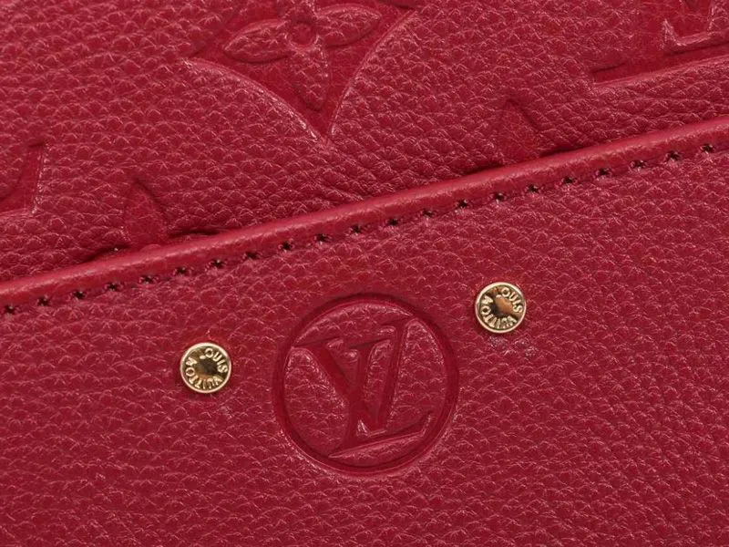 Louis Vuitton Monogram Empreinte Boite Chapeau Souple MM Bag In Red — image 8