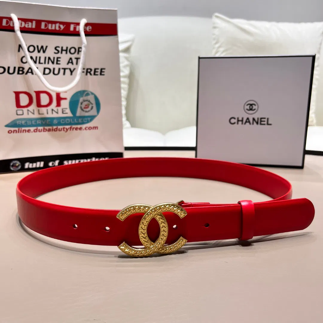 Chanel leather belt