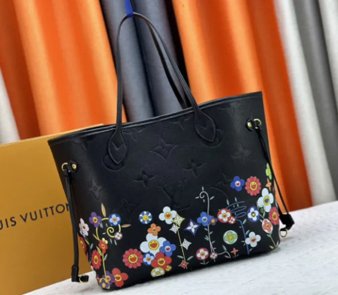 Louis Vuitton X TM Monogram Empreinte Neverfull MM In Black With Style 1 — image 3