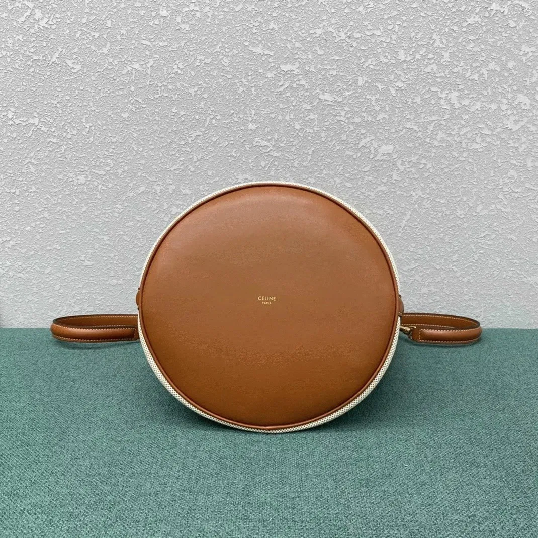 Top Quality Celine Bucket 16 Bag In Textile and Calfskin — image 11