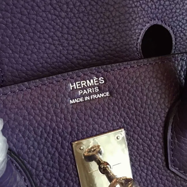 Iris Tone Hermes Birkin 35CM Designer Handbag — image 8
