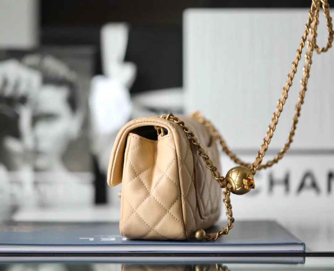 Chanel classic flap mini with golden ball — image 4