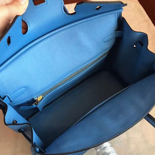 High-End Blue Paradiso Hermes Birkin 25cm Purse — image 8
