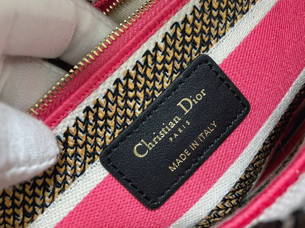 Dior Lady D-Lite Medium Bag in Multicolor Butterfly Embroidery — image 4