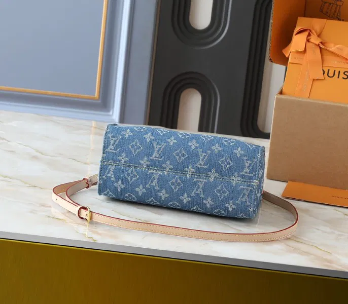 Monogram Denim OnTheGo PM In Blue — image 4