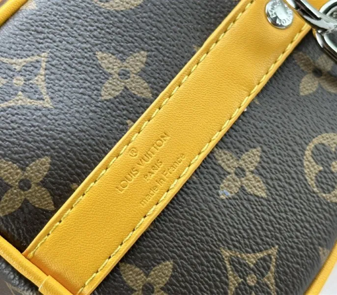 Louis Vuitton Monogram Macassar Canvas Keepall Bandouliere 25 In Safran Yellow — image 7