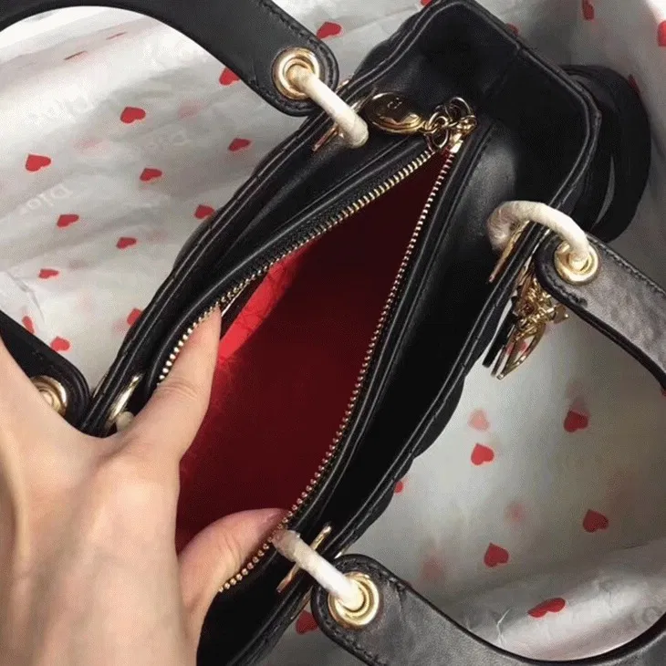 Dior Lady Dior Medium Bag in Black — image 5