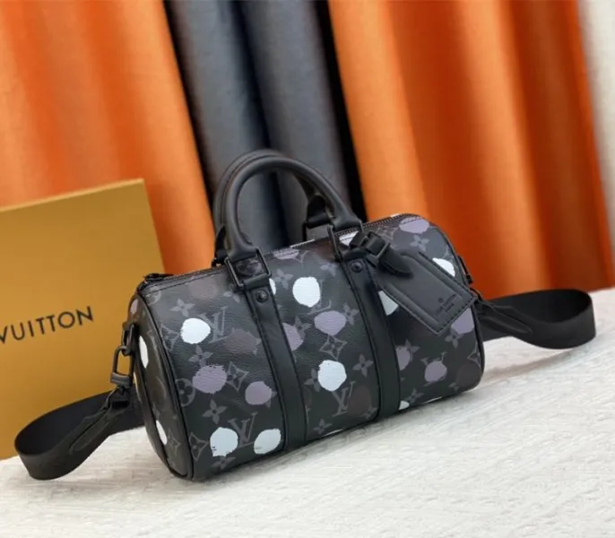 Louis Vuitton X YK Monogram Eclipse Keepall 25 Bandouliere Travel Bag — image 2
