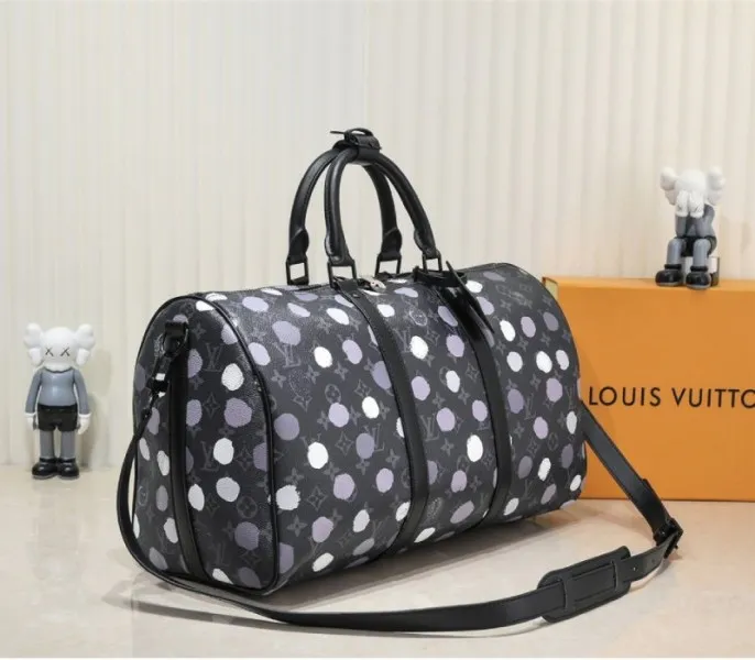 Louis Vuitton X YK Monogram Eclipse Keepall 45 Bandouliere Travel Bag — image 2