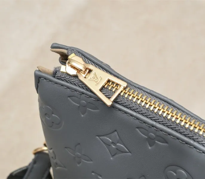 Louis Vuitton Coussin PM Bag In Gray With Jacquard Strap — image 9