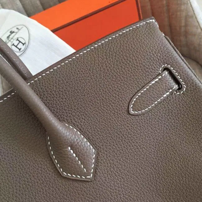 Etoupe Hermes Birkin 30cm Designer-Inspired — image 8
