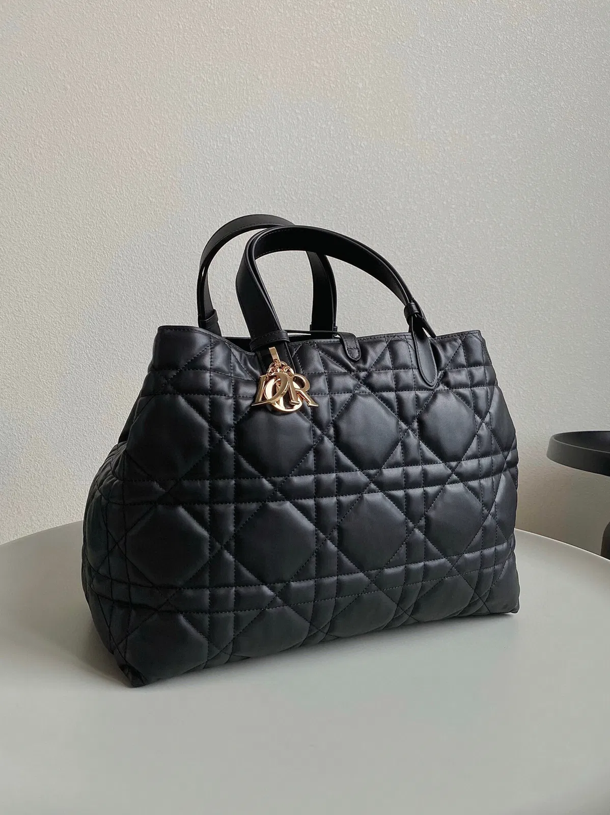 Dior Toujours Large Bag in Black Macrocannage Calfskin — image 7
