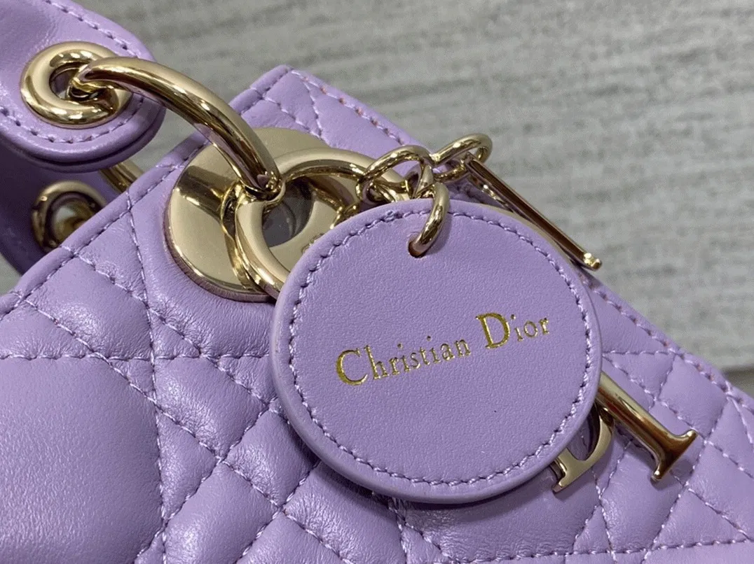 Dior Lady Dior Mini Bag Knockoff in Lilas — image 5