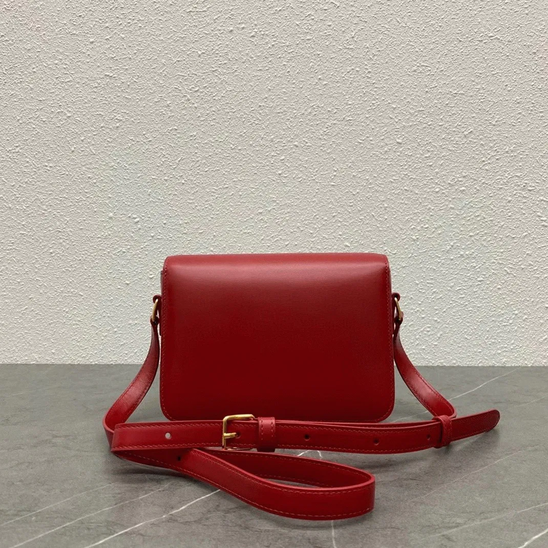Top Quality Knockoff Celine Triomphe Teen Bag In Red — image 2
