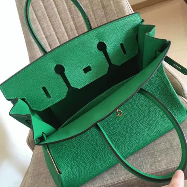 Bamboo Tone Knockoff Hermes Birkin 30cm Purse — image 7