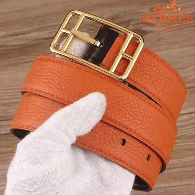 Orange cape cod 32 reversible AAA Hermes belt — image 3