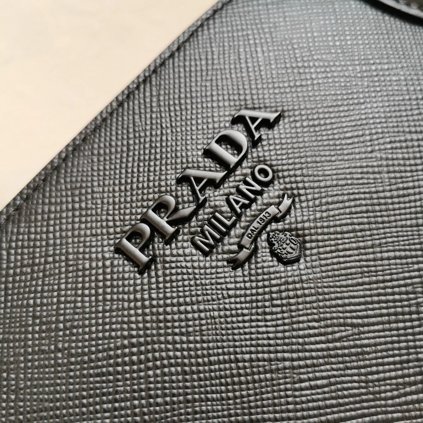 Prada Monochrome Medium Bag Knockoff in Black — image 7