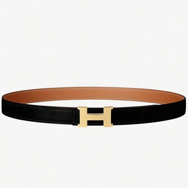 Brown epsom 1:1 Hermes Mini Constance belt buckle