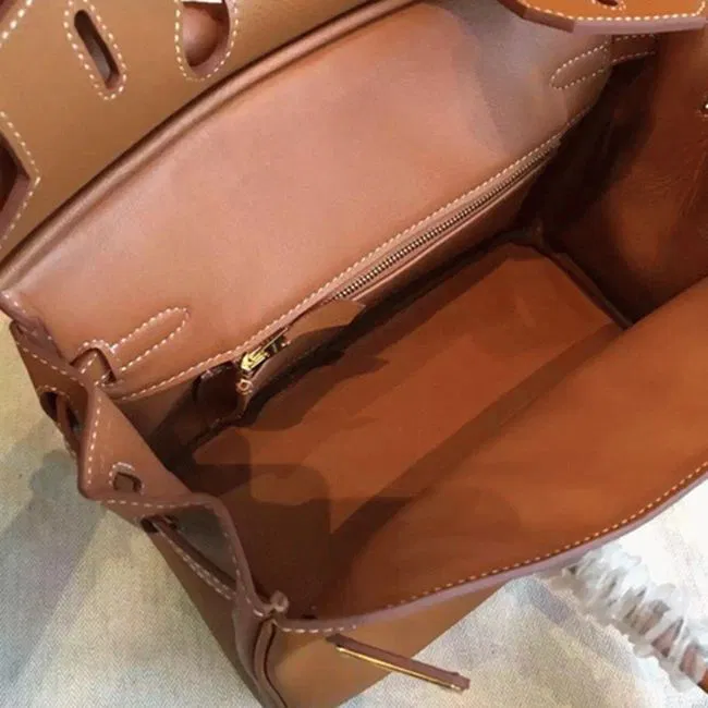 Brown Hermes Birkin 25cm AAAAA Quality Counterfeit — image 4