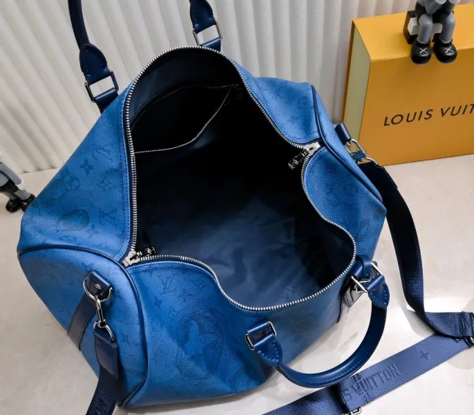 LV Keepall Bandouliere 50 In Navy River Blue — image 5