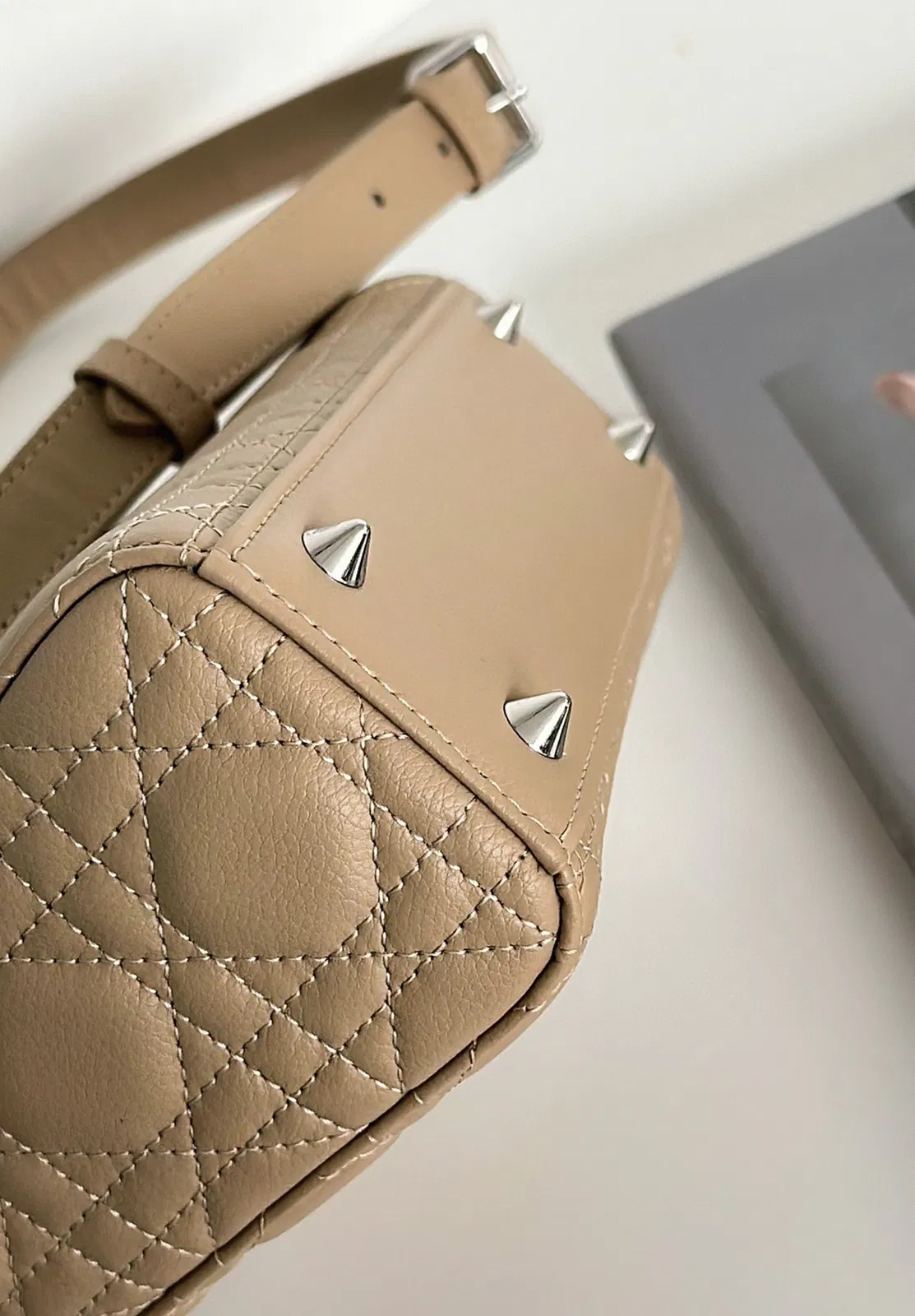 Dior Small Lady Dior My ABCDior Bag in Beige Cannage — image 7